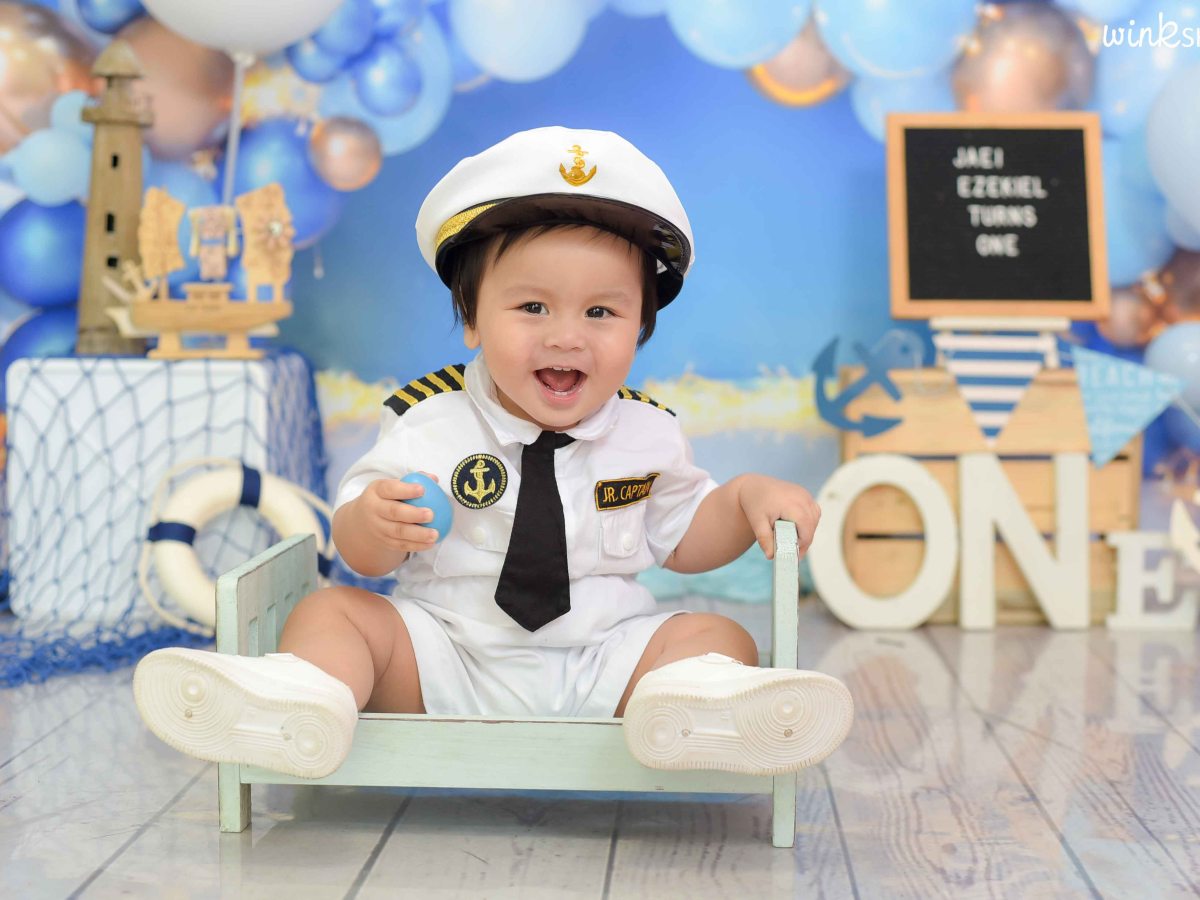 Nautical Navy Theme 1st Pre-Birthday Photoshoot | Winkshots Indang&nbsp;Cavite