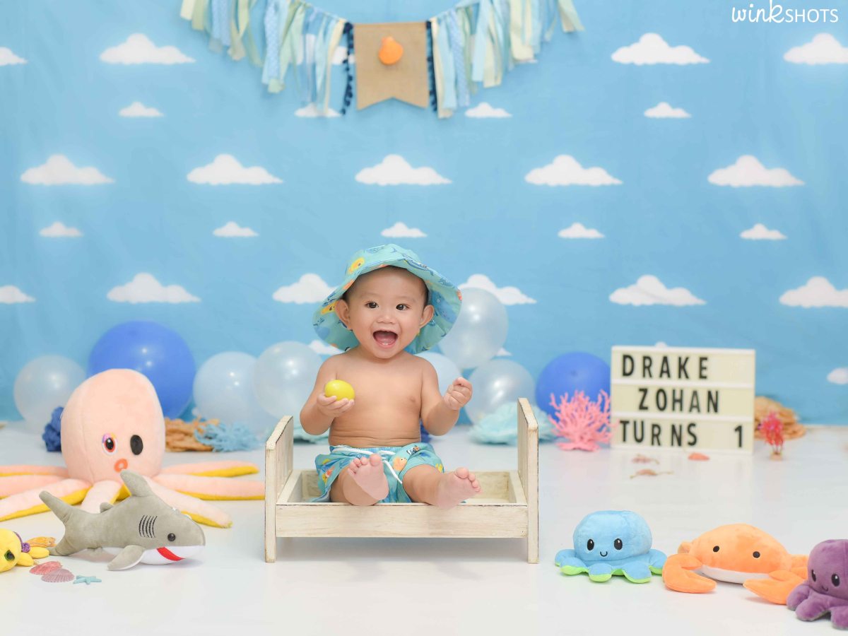 Under The Sea Theme First Birthday Photoshoot | Winkshots Studio Indang&nbsp;Cavite
