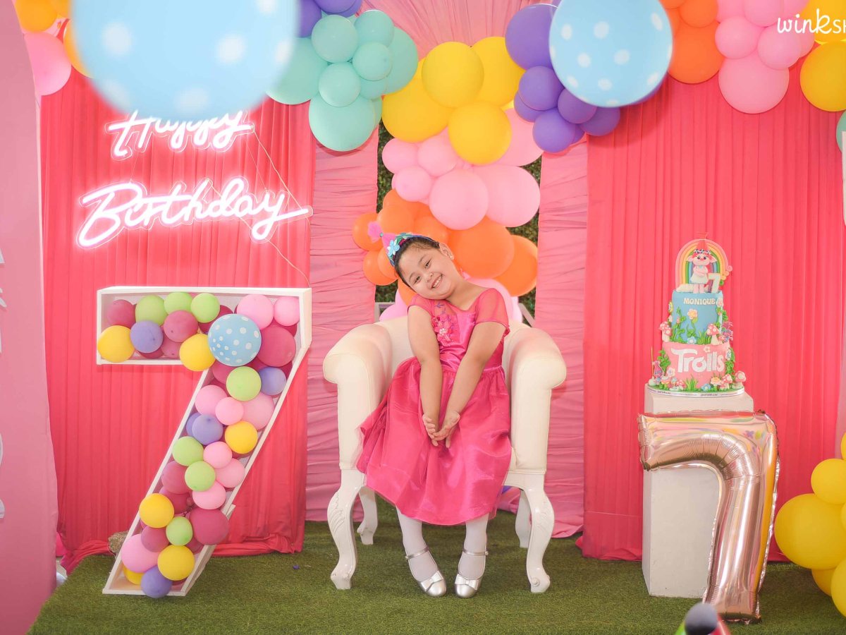 Trolls Theme 7th Birthday Party of&nbsp;Monique