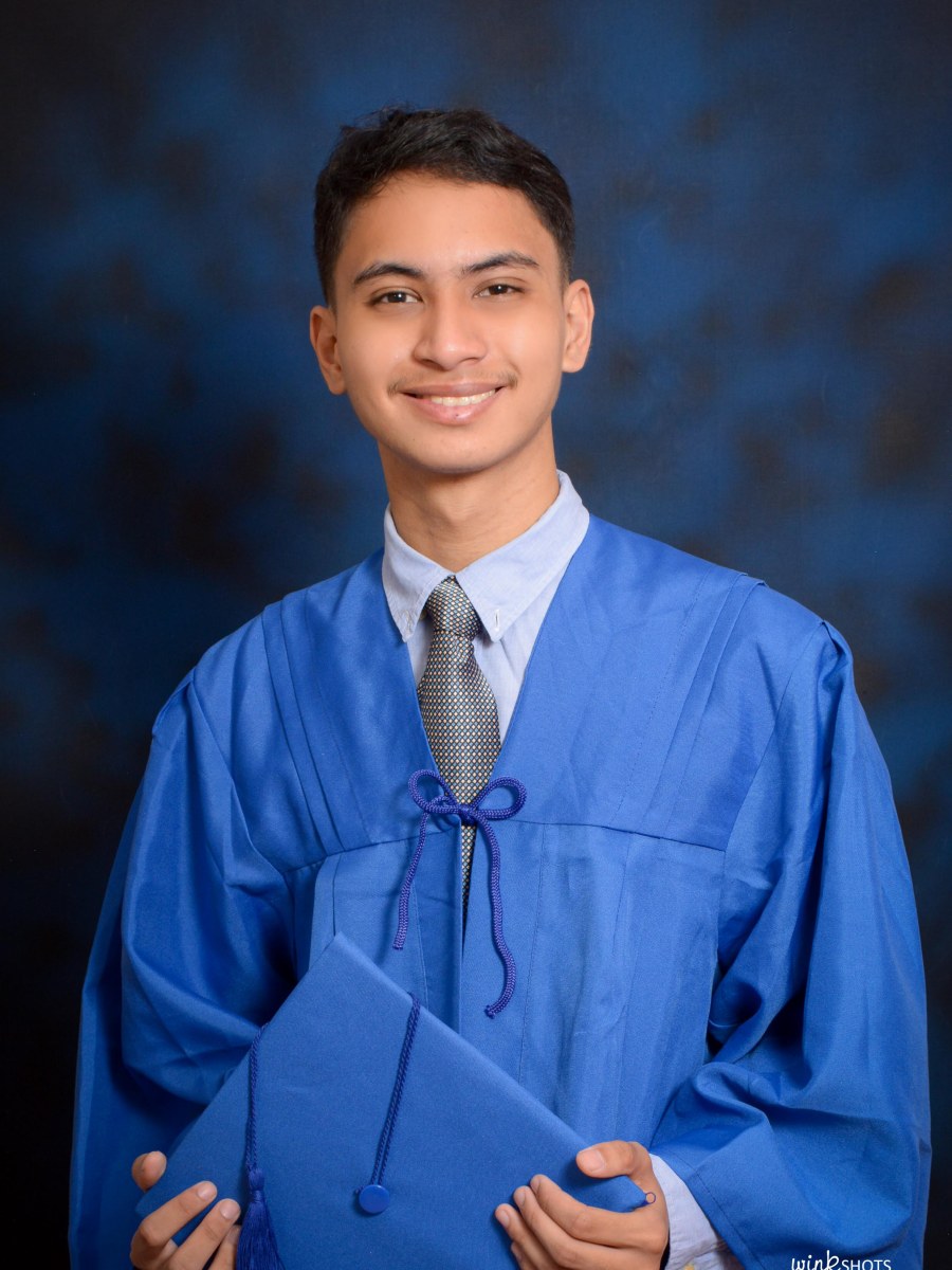 Senior High School Grad Pic Blue&nbsp;Toga