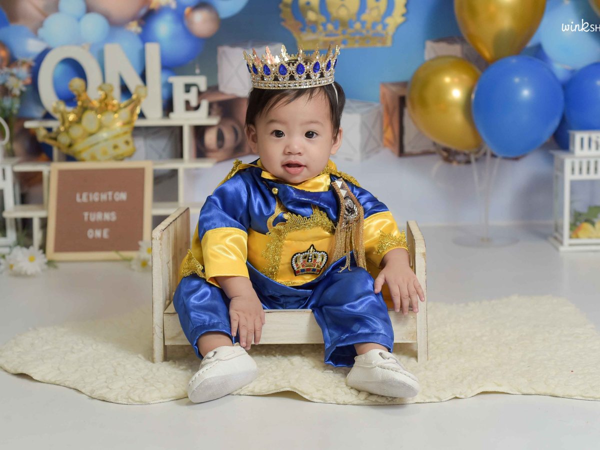 Prince Theme First Birthday Photoshoot in Cavite |&nbsp;Leighton